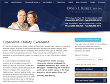 Tablet Screenshot of fuersteyemd.com